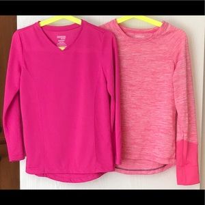 2 Danskin Now Drimore Long Sleeve Shirts